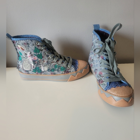 Irregular Choice Bunny and Mouse High Tops VGUC Size 36